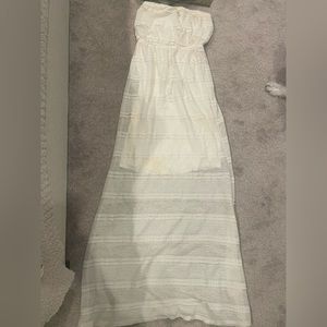 Monteau maxi strapless dress